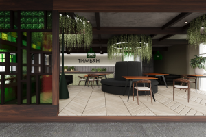 3d-визуализация кафе