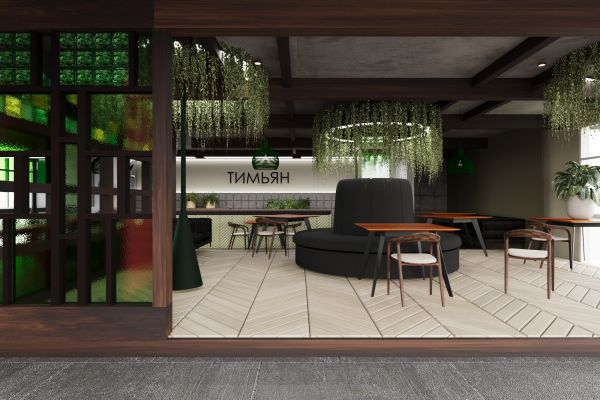 3d-визуализация кафе