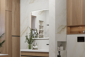 Санузел  с включением дерева