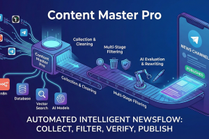 Content Master Pro - автоматическая публикация новостей в своем Телеграм канале