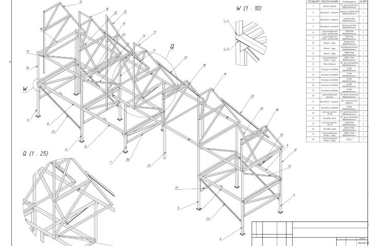 Разработка конструкторской документации крышной конструкции - 5615872