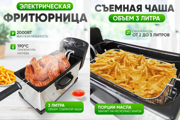 Инфографика фритюрница
