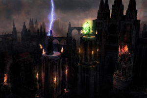 Концепт локации "Готические башни"