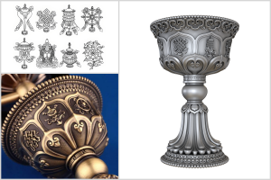 Decorative Metal Candle Stand