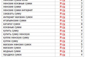 "ЕвроСумка", оптимизация и продвижение магазина сумок