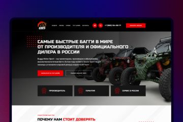 Разработка сайта производителя высокотехнологичных багги «Buggy Motor Sport»