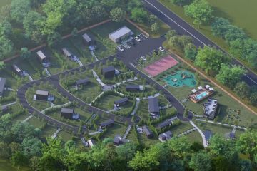 Визуализация генерального плана и ландшафта