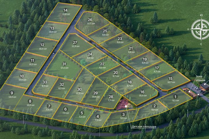 Визуализация коттеджного поселка для сайта - 5619032