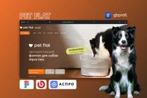 Разработка интернет-магазина Pet Flat с адаптивным интерфейсом и функционалом для продажи товаров для домашних питомцев.
