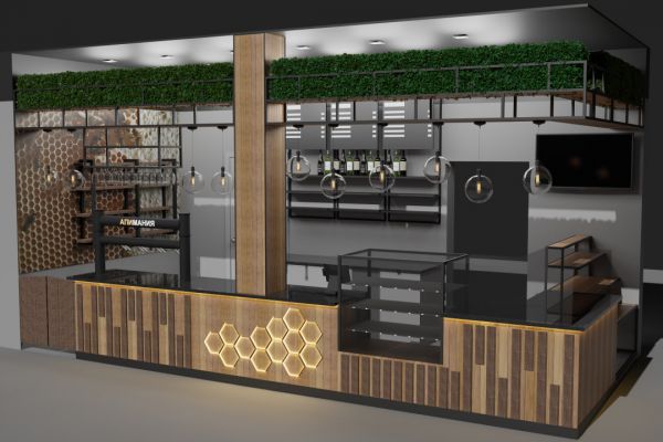 Дизайн барной стойки для коммерческих помещений