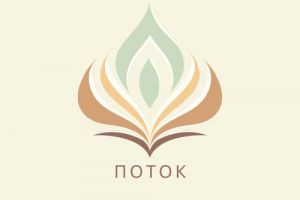 Pastel Colors Lotus Yoga Studio Logo