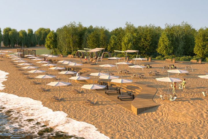 Продающая ландшафтная визуализация с расстановкой МАФ - 5619583