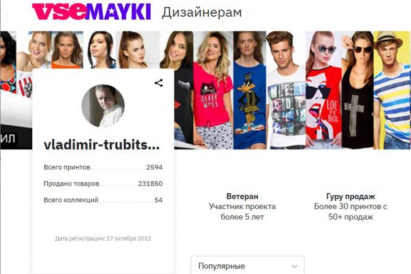 Принты для футболок и ещё более 100 наименований продукции.