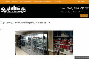 Разработан сайт-визитка для для компании "Мегазвук"