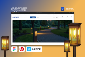 Разработка интернет-магазина СДСВЕТ с интеграцией каталога светотехнической продукции, расчетом освещения и оптимизацией клиентского пути для сегментов B2B и B2G.