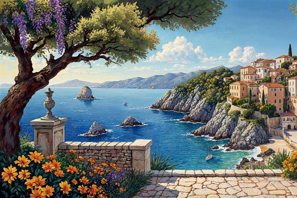 Иллюстрация для крупноформатной печати фотообоев