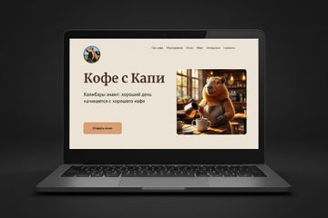 Многостраничный сайт для кофейни Кофе с Капи