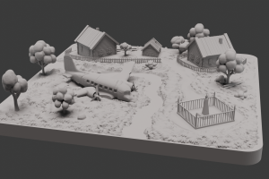 3D-диорама «Село в Великую Отечественную войну. c. Колено, 1941-1945»