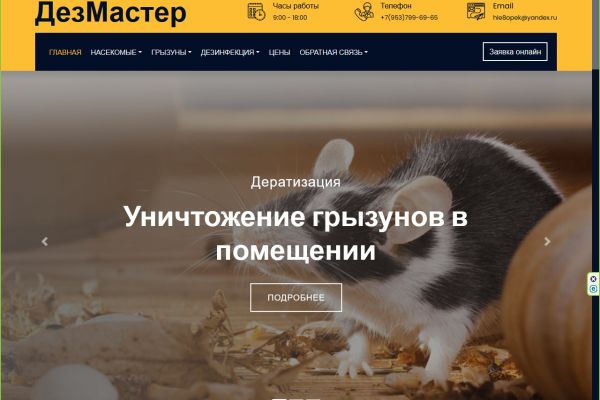 Сайт дез-услуг