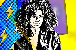 кудрявая и молнии