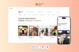 Разработка сайта для приюта домашних животных "Хвостикам дом"