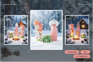 Креатив для поста косметической компании FRUDIA