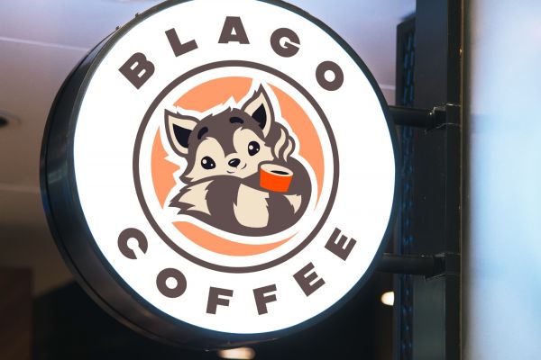 Логотип кофейни Blago Coffe
