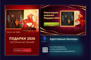 Новогодний рекламный баннер
