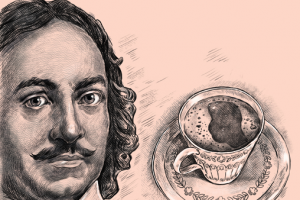 иллюстрация для кофе Петр 1