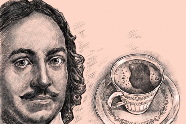 иллюстрация для кофе Петр 1