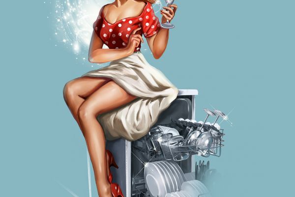 Иллюстрация таблеток для посудомоечной машины