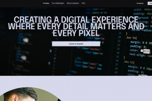 Шаблон для сайта IT студии