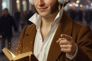 Дизайн рекламы социального плаката "Читать модно" для компании "Дом Книги", Санкт-Петербург