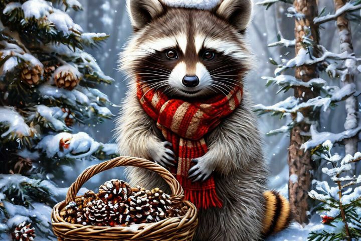 Разработка индивидуальной новогодней открытки с помощью нейросетей - 5625769