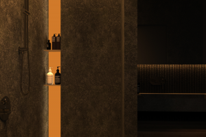 Современный дизайн интерьера ванной комнаты стиль ваби-саби