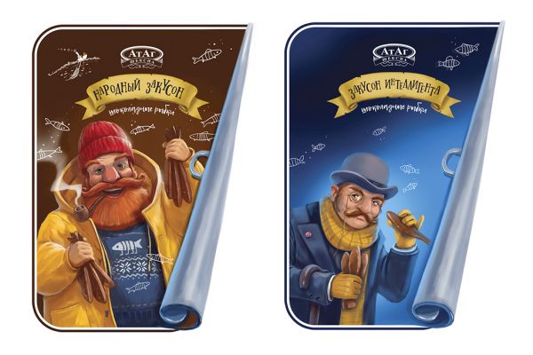 Иллюстрация и дизайн для упаковки конфет