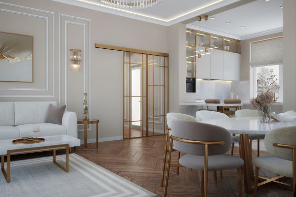 Дизайн-проект одноэтажного дома для семьи из 2-х человек,к которым часто приезжают родственники