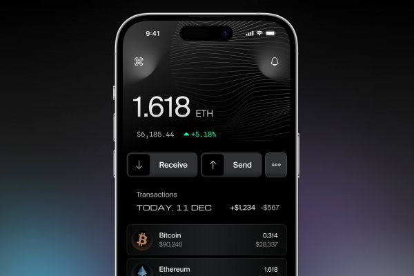 Концептуальный интерфейс Web3-кошелька для точного управления активами