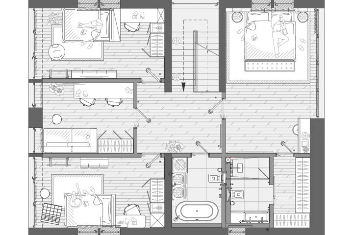Планировочное решение [Дом/коттедж] - 5627611