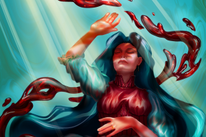 Алый поток, иллюстрация