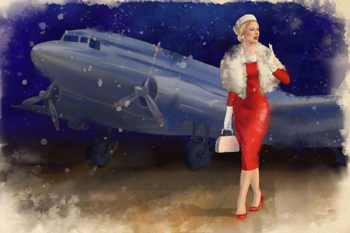 Диджитал иллюстрация в акварельном стиле (портретная) - 5628549