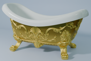 Ванна с орнаментом