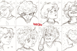 Наброски эмоций персонажа