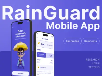Мобильное приложение для аренды зонтов и дождевиков Rain Guard
