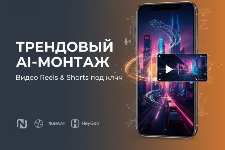 Монтаж видео с помощью нейросетей (AI-креативы)