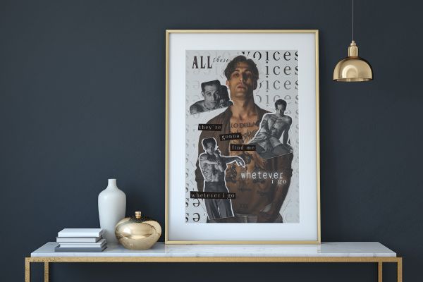 Коллаж с музыкальным исполнителем