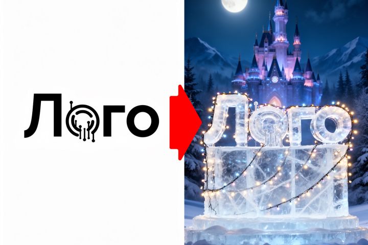 Стилизованная визуализация логотипа