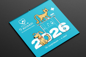 Дизайн календаря для вет.клиники