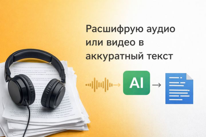 Транскрибация аудио и видео в аккуратный текст