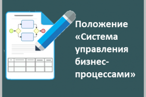 Разработка положения «Система управления бизнес-процессами»